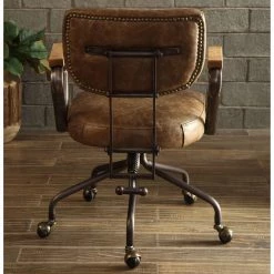 Discount 🔔 Task Chairs Acme Furniture Hallie Top Grain Leather Task Chair 🔥 -Office & Desk Chairs Sales detail2ACM1817