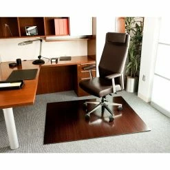 Deals 😉 Computer Chair Mats Anji Mountain Deluxe Bamboo Roll-Up Chair Mat - Dark Cherry ❤️ -Office & Desk Chairs Sales detail2ANJ068