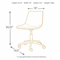 Buy 👍 Task Chairs Signature Design By Ashley Home Office Mid-Back Swivel Task Chair ✔️ -Office & Desk Chairs Sales detail2ASHY5448