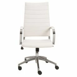 Best Pirce ✨ Task Chairs Euro Style Axel High Back Office Chair - White / Aluminum 🤩 -Office & Desk Chairs Sales detail2EUS1634