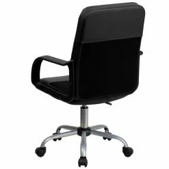 Deals 👏 Task Chairs Flash Furniture Mid-Back Leather And Mesh Swivel Task Chair 🤩 -Office & Desk Chairs Sales detail2FLSH1706