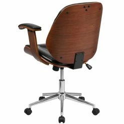 Top 10 ❤️ Task Chairs Flash Furniture Mid-Back Leather Executive Wood Swivel Office Chair 🥰 -Office & Desk Chairs Sales detail2FLSH1721