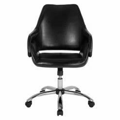 New 💯 Task Chairs Flash Furniture Madrid Leather Mid Back Office Chair 😀 -Office & Desk Chairs Sales detail2FLSH2178