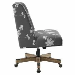 Deals 💯 Executive Chairs Linon Draper Floral Upholstered Adjustable Height Office Task Chair 👏 -Office & Desk Chairs Sales detail2LHD2229