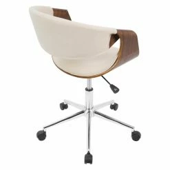 Top 10 👏 Executive Chairs LumiSource Curvo Mid-Century Modern Office Chair ⌛ -Office & Desk Chairs Sales detail2LUS944