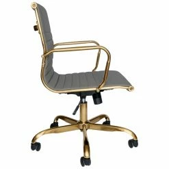 Hot Sale 🥰 Task Chairs LeisureMod Harris Gold Frame Office Chair 🔥 -Office & Desk Chairs Sales detail2MODS108