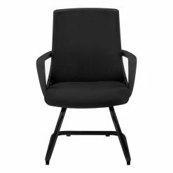 Outlet ⌛ Alternative Seating Monarch Specialties 35in. High C-Shaped Mid-Back Office Chair, Set Of 2, Black 🛒 -Office & Desk Chairs Sales detail2MON1709