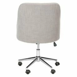 Cheap 🔥 Executive Chairs Safavieh Evelynn Tufted Fabric Chrome Leg Swivel Office Chair ✨ -Office & Desk Chairs Sales detail2SAV8242