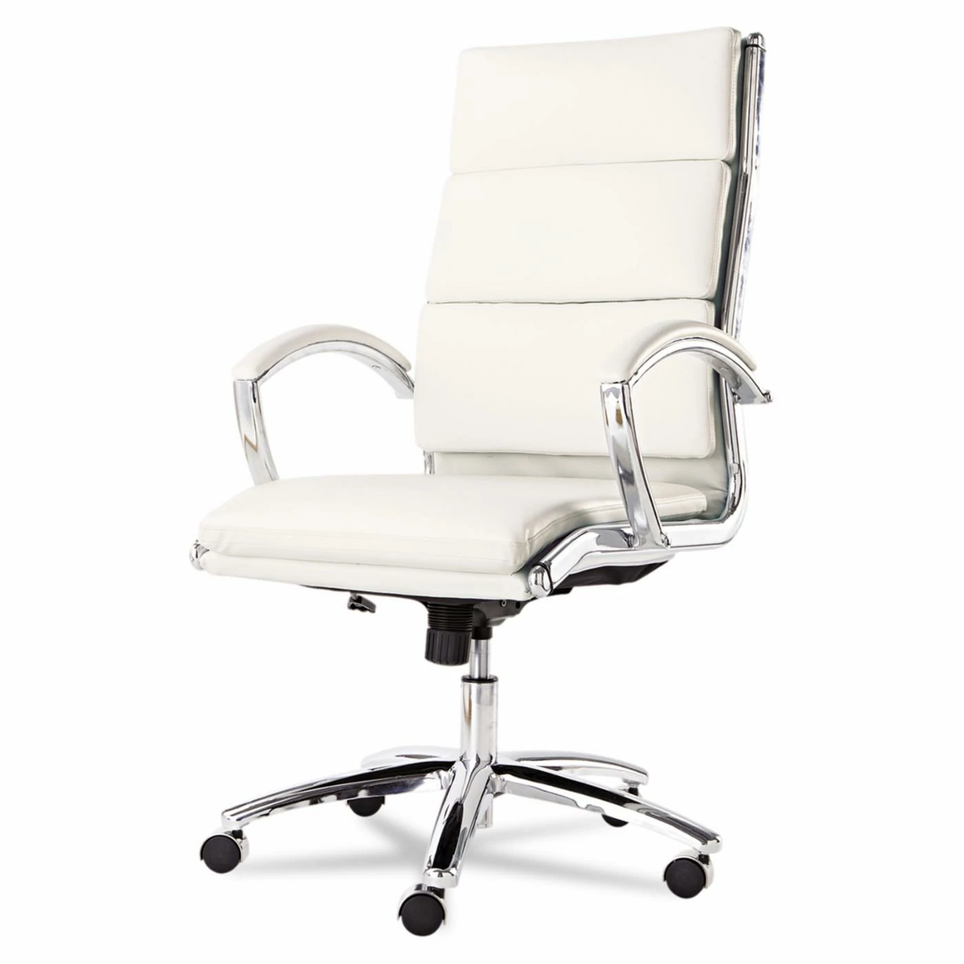 Budget ๐ฏ Executive Chairs Alera Neratoli Series Faux Leather HighBack Swivel/Tilt Chair - White/Chrome ๐ 6 Budget ๐ฏ Executive Chairs Alera Neratoli Series Faux Leather HighBack Swivel/Tilt Chair - White/Chrome ๐ - Image 4