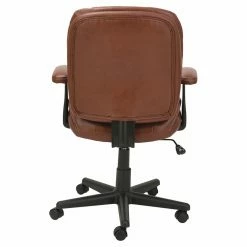 Discount 👏 Task Chairs OIF Leather Swivel/Tilt Task Chair - Chestnut Brown 💯 -Office & Desk Chairs Sales detail2UST2085