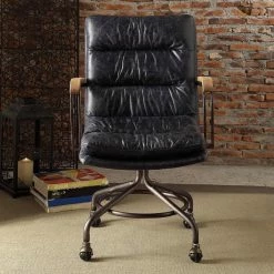 Best deal 😀 Task Chairs Acme Furniture Hedia Top Grain Leather Computer Task Chair 👍 -Office & Desk Chairs Sales detail3ACM1820
