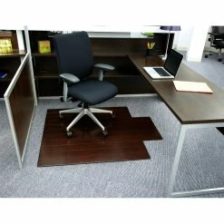 Deals 😉 Computer Chair Mats Anji Mountain Deluxe Bamboo Roll-Up Chair Mat - Dark Cherry ❤️ -Office & Desk Chairs Sales detail3ANJ068