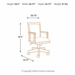 Wholesale ⌛ Executive Chairs Signature Design By Ashley Hamlyn Home Office Executive Swivel Desk Chair 😀 -Office & Desk Chairs Sales detail3ASHY5452