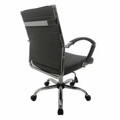 Best Sale 🌟 Task Chairs Furniture Of America Sefton Modern Faux Leather Swivel Office Chair - 36 In. - Black 👍 -Office & Desk Chairs Sales detail3ENLB5640