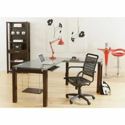 Best Pirce 🌟 Task Chairs Euro Style Bungie Flat High Back Office Chair 😀 -Office & Desk Chairs Sales detail3EUS1235