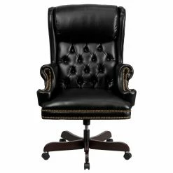 Discount 🤩 Executive Chairs Flash Furniture High Back Traditional Tufted Leather Executive Swivel Office Chair 👏 -Office & Desk Chairs Sales detail3FLSH1637