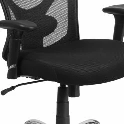 Discount 🥰 Task Chairs Flash Furniture HERCULES Series Big & Tall Mesh Swivel Task Chair With Height Adjustable Back And Arms 🧨 -Office & Desk Chairs Sales detail3FLSH1658