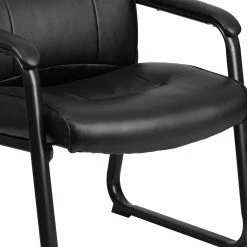 Discount 👏 Task Chairs Flash Furniture HERCULES Series Big & Tall Leather Executive Side Chair With Sled Base 😉 -Office & Desk Chairs Sales detail3FLSH1669