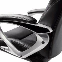 Outlet 😉 Executive Chairs Serta Puresoft Faux Leather With Mesh Executive Office Chair - Black 😉 -Office & Desk Chairs Sales detail3MILL008