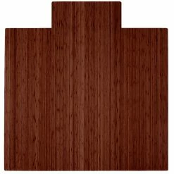 Promo 🛒 Anji Mountain Computer Chair Mats Anji Bamboo Roll-Up Walnut Chairmat With Lip 🔔 -Office & Desk Chairs Sales detail4ANJ497