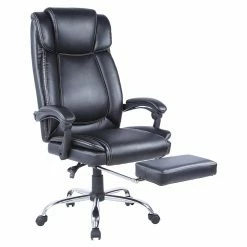 Best Pirce ⌛ Executive Chairs Chintaly 7288 Executive Chair With Extendable Footrest 🔔 -Office & Desk Chairs Sales detail4CTY2361