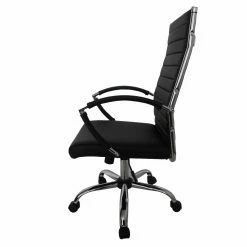 Best Sale 🌟 Task Chairs Furniture Of America Sefton Modern Faux Leather Swivel Office Chair - 36 In. - Black 👍 -Office & Desk Chairs Sales detail4ENLB5640