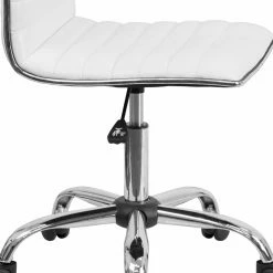 Deals 🤩 Task Chairs Flash Furniture Low Back Armless Ribbed Designer Swivel Task Chair ⌛ -Office & Desk Chairs Sales detail4FLSH1646