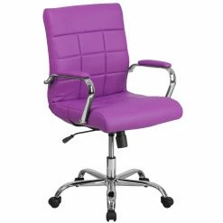 Deals 🔔 Task Chairs Flash Furniture Mid-Back Vinyl Executive Swivel Office Chair With Chrome Arms ⌛ -Office & Desk Chairs Sales detail4FLSH1677