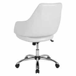 New 💯 Task Chairs Flash Furniture Madrid Leather Mid Back Office Chair 😀 -Office & Desk Chairs Sales detail4FLSH2178