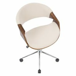 Top 10 👏 Executive Chairs LumiSource Curvo Mid-Century Modern Office Chair ⌛ -Office & Desk Chairs Sales detail4LUS944