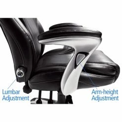 Deals 🤩 Executive Chairs Serta Bonded Leather Ergo-Executive Office Chair - Black 🥰 -Office & Desk Chairs Sales detail4MILL013