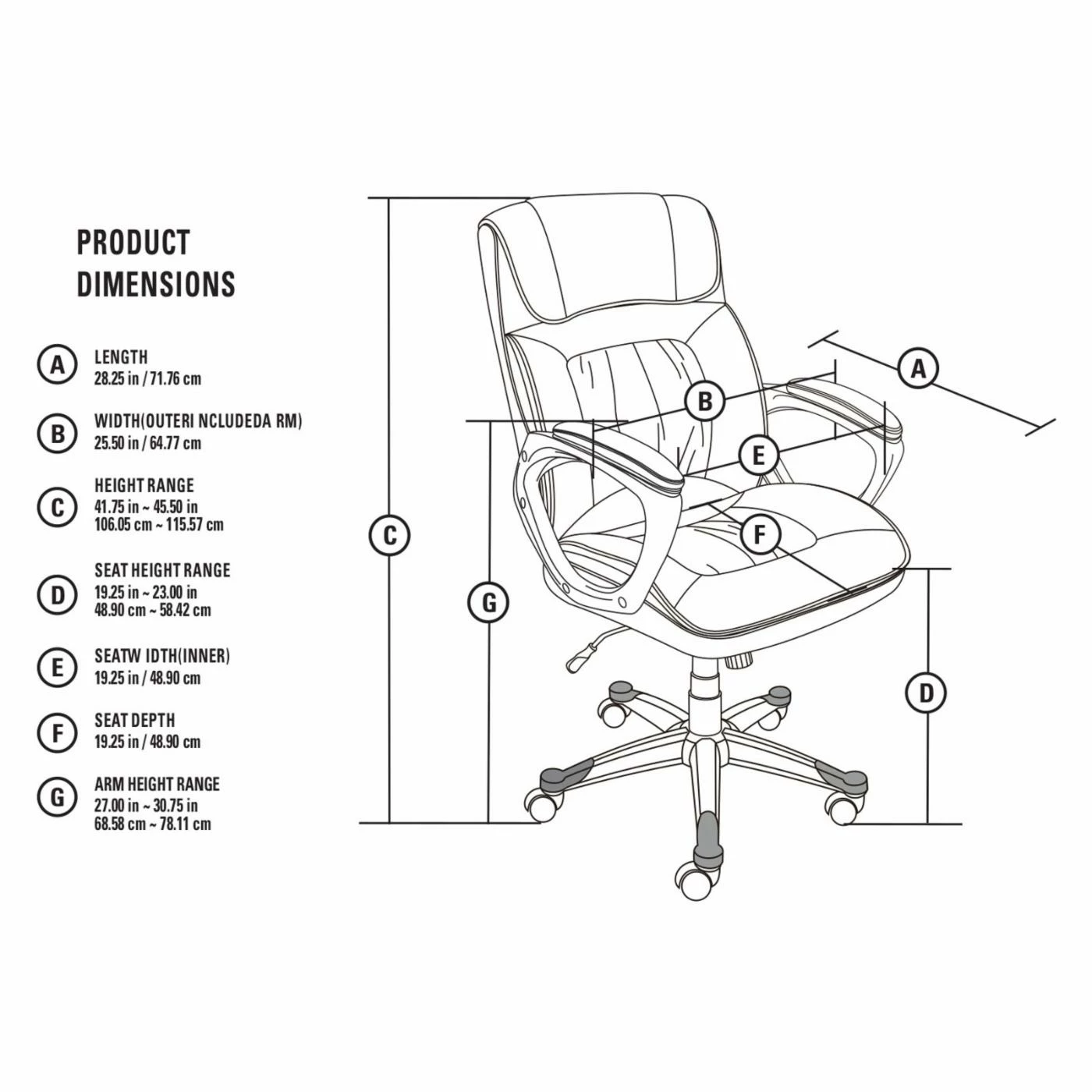 Outlet ๐ Executive Chairs Serta Executive Office Chair ๐ 9 Outlet ๐ Executive Chairs Serta Executive Office Chair ๐ - Image 7