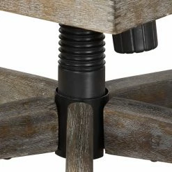 Buy 🔥 Executive Chairs Uttermost Aidrian Charcoal Upholstered Desk Chair 👍 -Office & Desk Chairs Sales detail4UMC8606