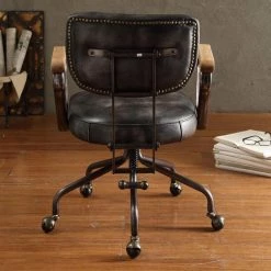 Discount 🔔 Task Chairs Acme Furniture Hallie Top Grain Leather Task Chair 🔥 -Office & Desk Chairs Sales detail5ACM1817