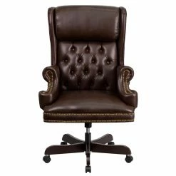 Discount 🤩 Executive Chairs Flash Furniture High Back Traditional Tufted Leather Executive Swivel Office Chair 👏 -Office & Desk Chairs Sales detail5FLSH1637