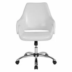 New 💯 Task Chairs Flash Furniture Madrid Leather Mid Back Office Chair 😀 -Office & Desk Chairs Sales detail5FLSH2178