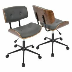 New 😍 Task Chairs LumiSource Lombardi Adjustable Height Office Chair ⌛ -Office & Desk Chairs Sales detail5LUS940