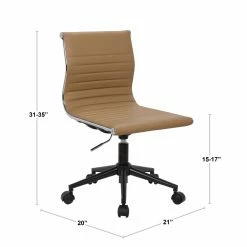 Flash Sale 😉 Task Chairs LumiSource Master Contemporary Armless Adjustable Task Chair 🔥 -Office & Desk Chairs Sales detail5LUS941
