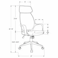Top 10 👍 Executive Chairs Monarch Specialties Contemporary Microfiber High-Back Executive Office Chair 😍 -Office & Desk Chairs Sales detail5MON1562