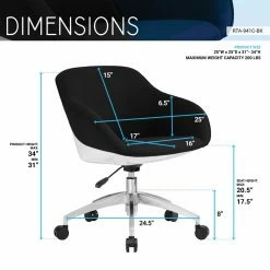 Best deal 😀 Task Chairs Techni Mobili Home Office Adjustable Upholstered Low Back Task Chair 👍 -Office & Desk Chairs Sales detail5RTAP208