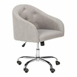 Buy 😀 Executive Chairs Safavieh Amy Linen Office Chair 🧨 -Office & Desk Chairs Sales detail5SAV9049