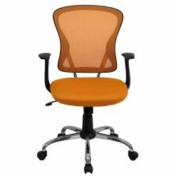 Best Sale 🥰 Task Chairs Flash Furniture Mid-Back Office Chair With Chrome Finished Base 👏 -Office & Desk Chairs Sales detail6FLSH094