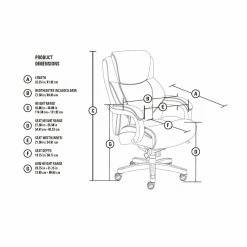 Deals 😍 Executive Chairs La-Z-Boy Delano Big And Tall Executive Office Chair - Chestnut ✨ -Office & Desk Chairs Sales detail6MILL111