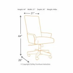 Budget 🤩 Executive Chairs Signature Design By Ashley Baldridge Upholstered Swivel Executive Desk Chair 🔔 -Office & Desk Chairs Sales detail7ASHY3777