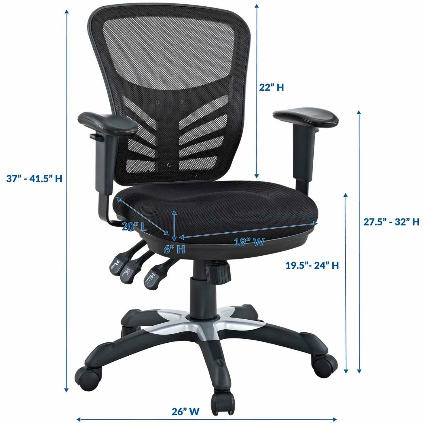Best Pirce ❤️ Task Chairs Modway Articulate Mesh Office Chair - Black ✨ 12 Best Pirce ❤️ Task Chairs Modway Articulate Mesh Office Chair - Black ✨ - Image 10