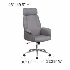 Cheap ๐ Executive Chairs Flash Furniture High Back Brown Fabric Executive Swivel Office Chair With Chrome Base โค๏ธ 21 Cheap ๐ Executive Chairs Flash Furniture High Back Brown Fabric Executive Swivel Office Chair With Chrome Base โค๏ธ -Office & Desk Chairs Sales detail7FLSH1635