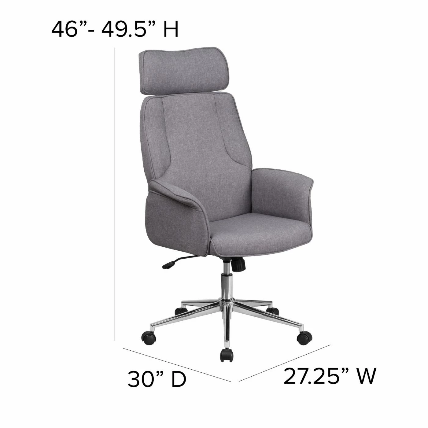 Cheap ๐ Executive Chairs Flash Furniture High Back Brown Fabric Executive Swivel Office Chair With Chrome Base โค๏ธ 12 Cheap ๐ Executive Chairs Flash Furniture High Back Brown Fabric Executive Swivel Office Chair With Chrome Base โค๏ธ - Image 10