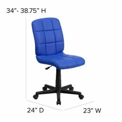Hot Sale โ๏ธ Task Chairs Flash Furniture Mid-Back Quilted Vinyl Swivel Task Chair ๐ฅฐ 21 Hot Sale โ๏ธ Task Chairs Flash Furniture Mid-Back Quilted Vinyl Swivel Task Chair ๐ฅฐ -Office & Desk Chairs Sales detail7FLSH1653