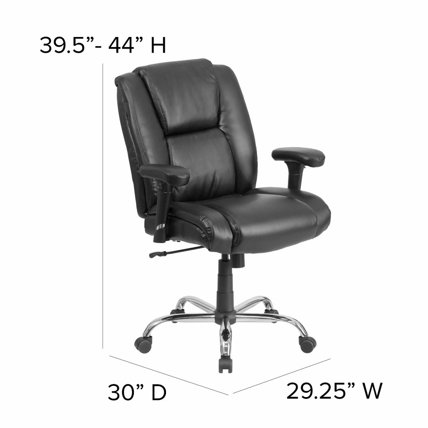 Promo โ Task Chairs Flash Furniture HERCULES Series Big & Tall Leather Swivel Task Chair With Height Adjustable Arms ๐ 10 Promo โ Task Chairs Flash Furniture HERCULES Series Big & Tall Leather Swivel Task Chair With Height Adjustable Arms ๐ - Image 8
