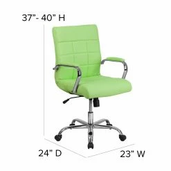 Deals 🔔 Task Chairs Flash Furniture Mid-Back Vinyl Executive Swivel Office Chair With Chrome Arms ⌛ -Office & Desk Chairs Sales detail7FLSH1677